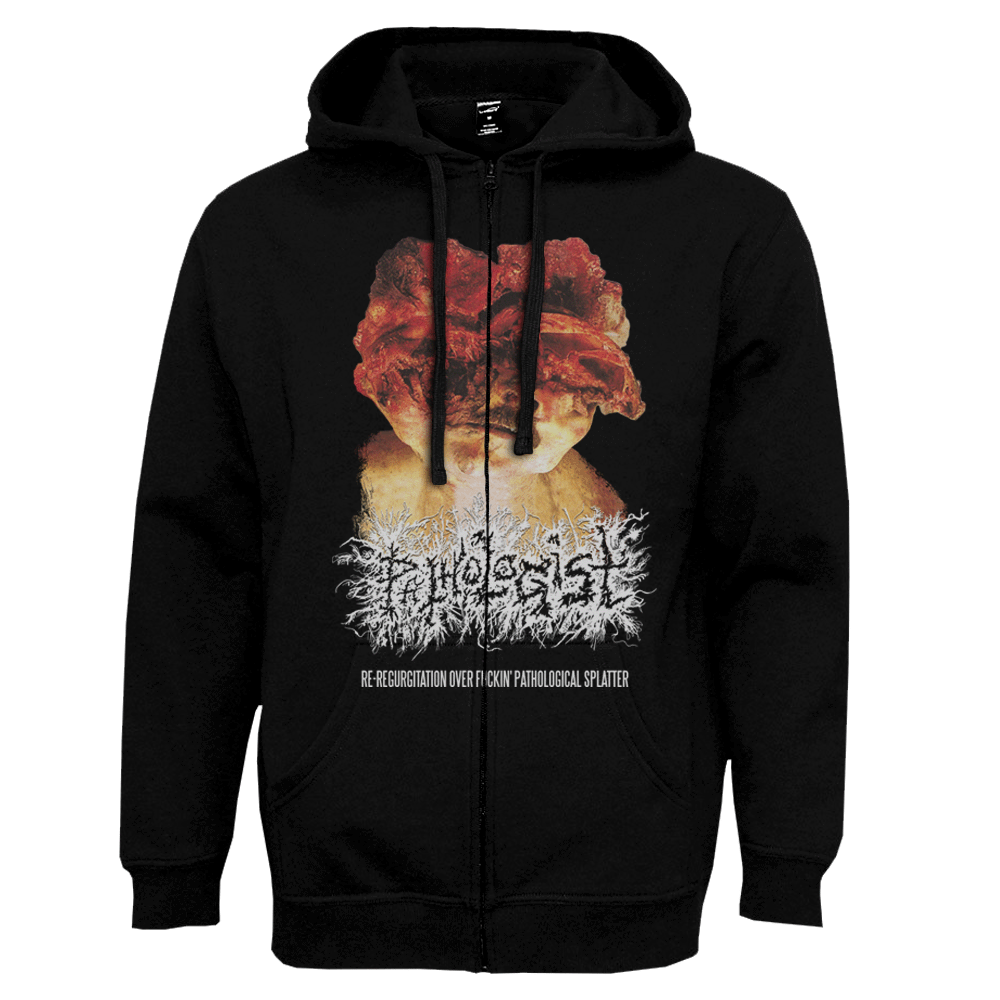 Pathologist- Re-Regurgitation Over Fuckin’ Pathological Splatter Zip-Up hoodie